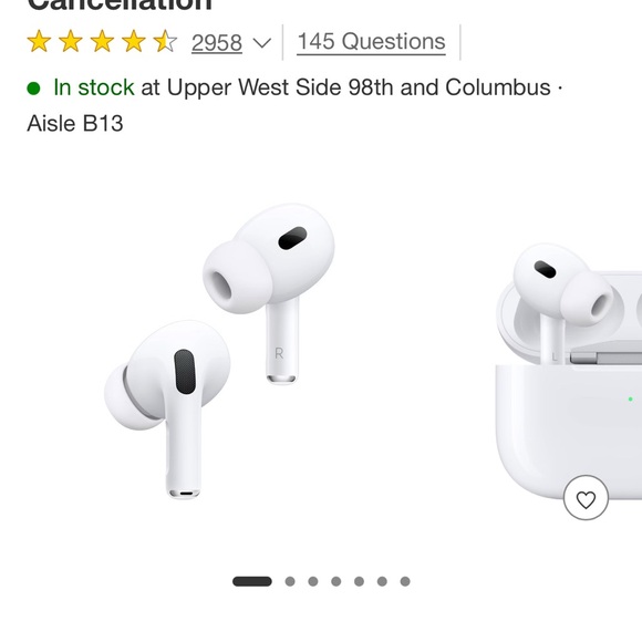 Apple White AirPods Pro Wireless Headset